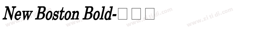 New Boston Bold字体转换